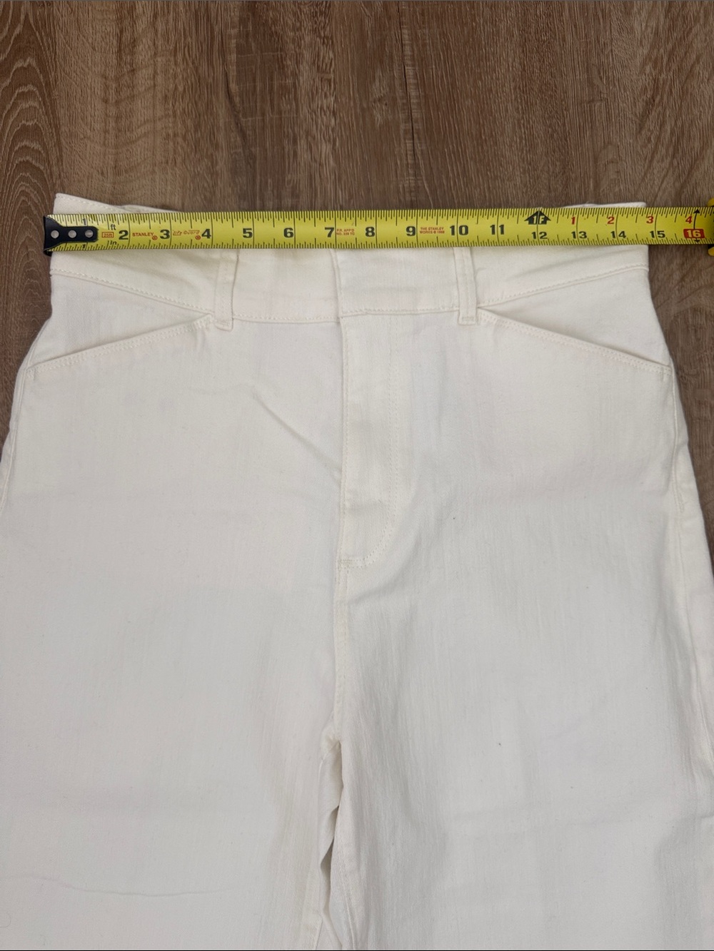 Ann Taylor Cream/White Wide-Leg Pants - Picture 13 of 13